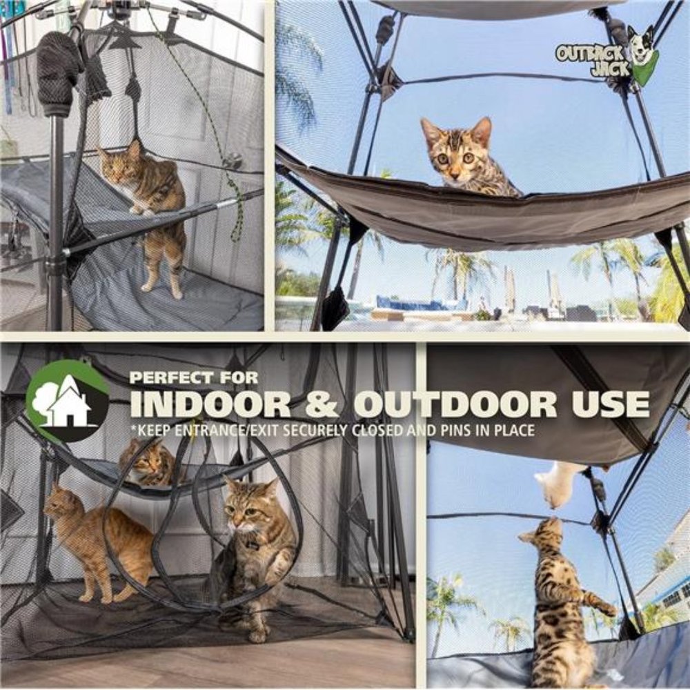 Cat Cage Playpen Outdoor Portable and Foldable - Picture 2 of 6